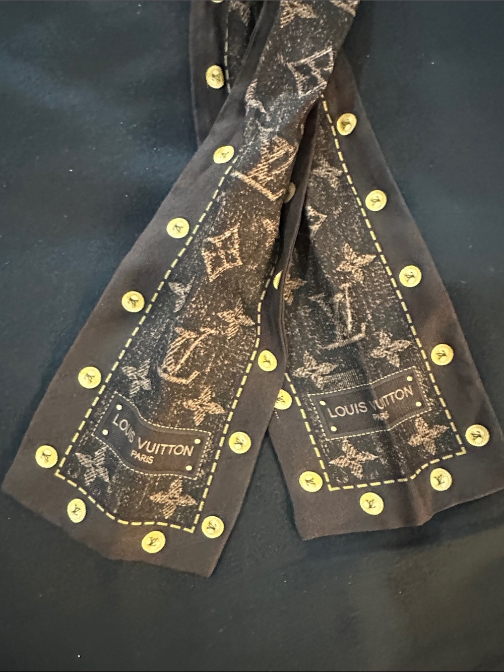 Louis Vuitton Brown Monogram Silk Bandeau - Picture 7 of 7